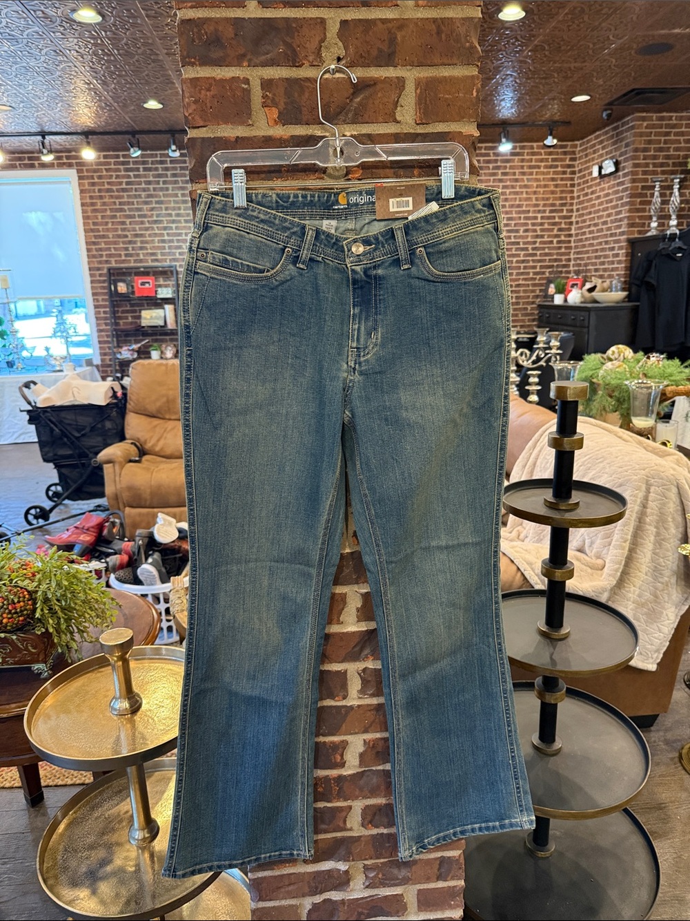 Carhartt Women's Medium Blue Flare Jeans